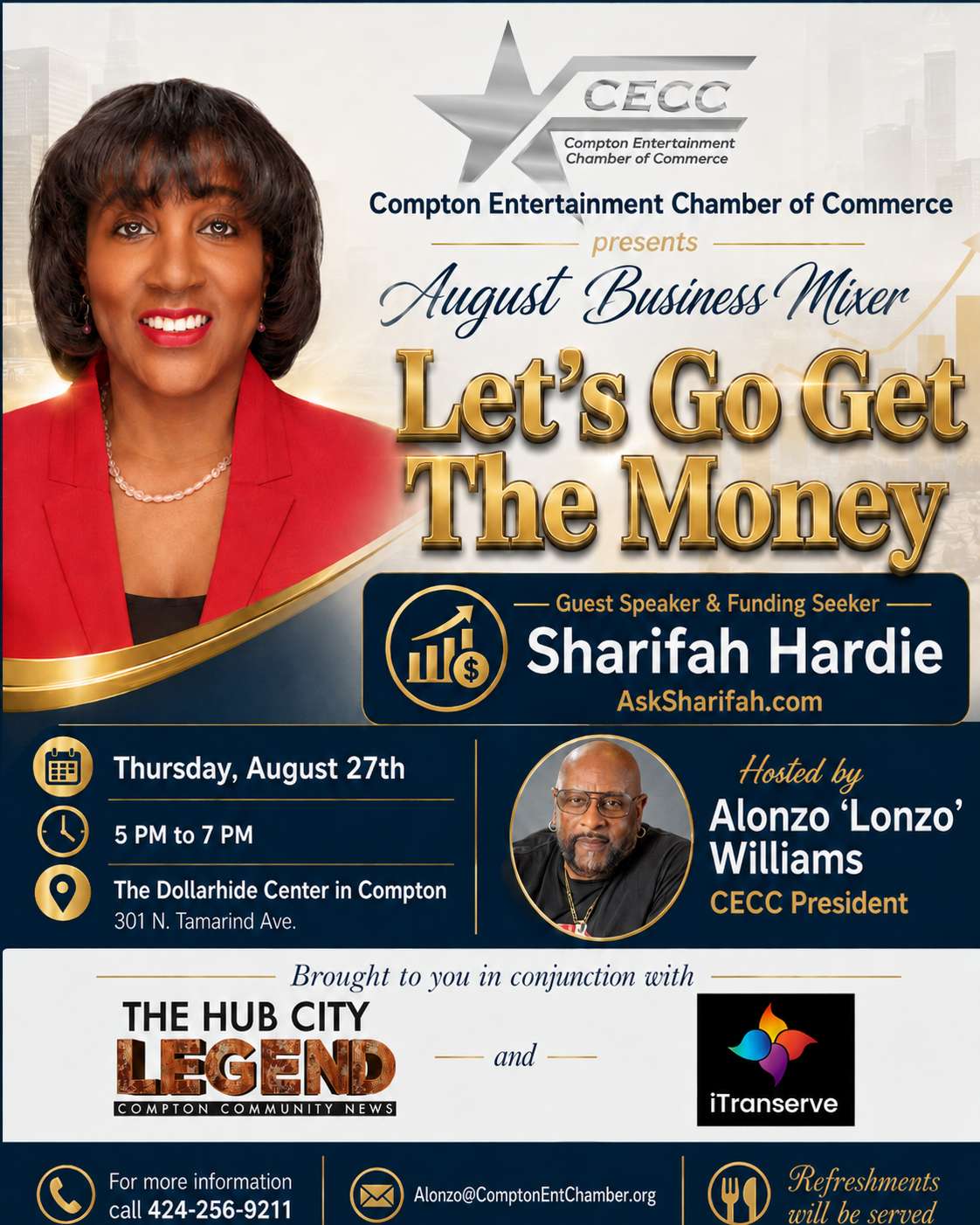 Let’s Go Get The Money August Business Mixer featuring Sharifah Hardie