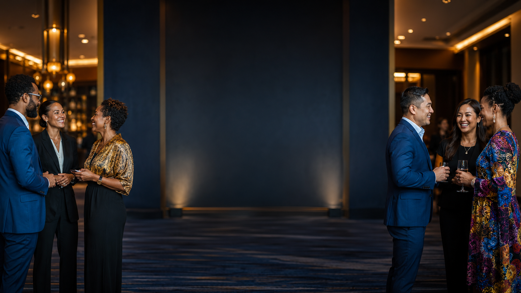 Business owners attending a professional growth event