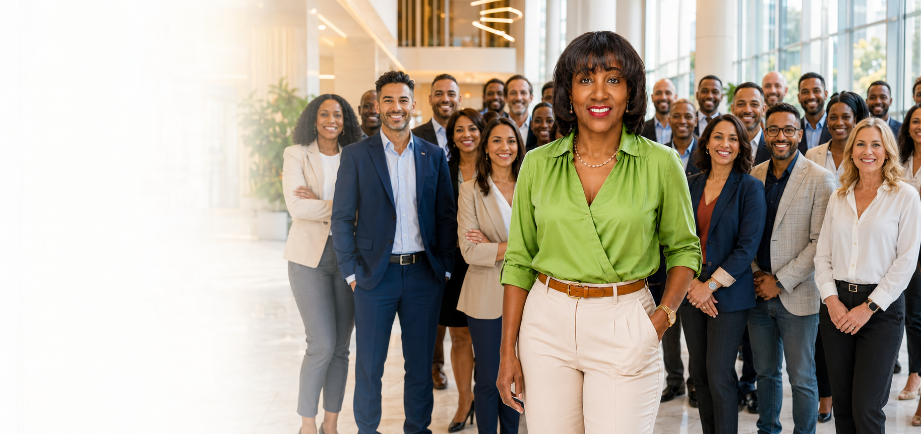 Sharifah Hardie with a diverse community of business owners